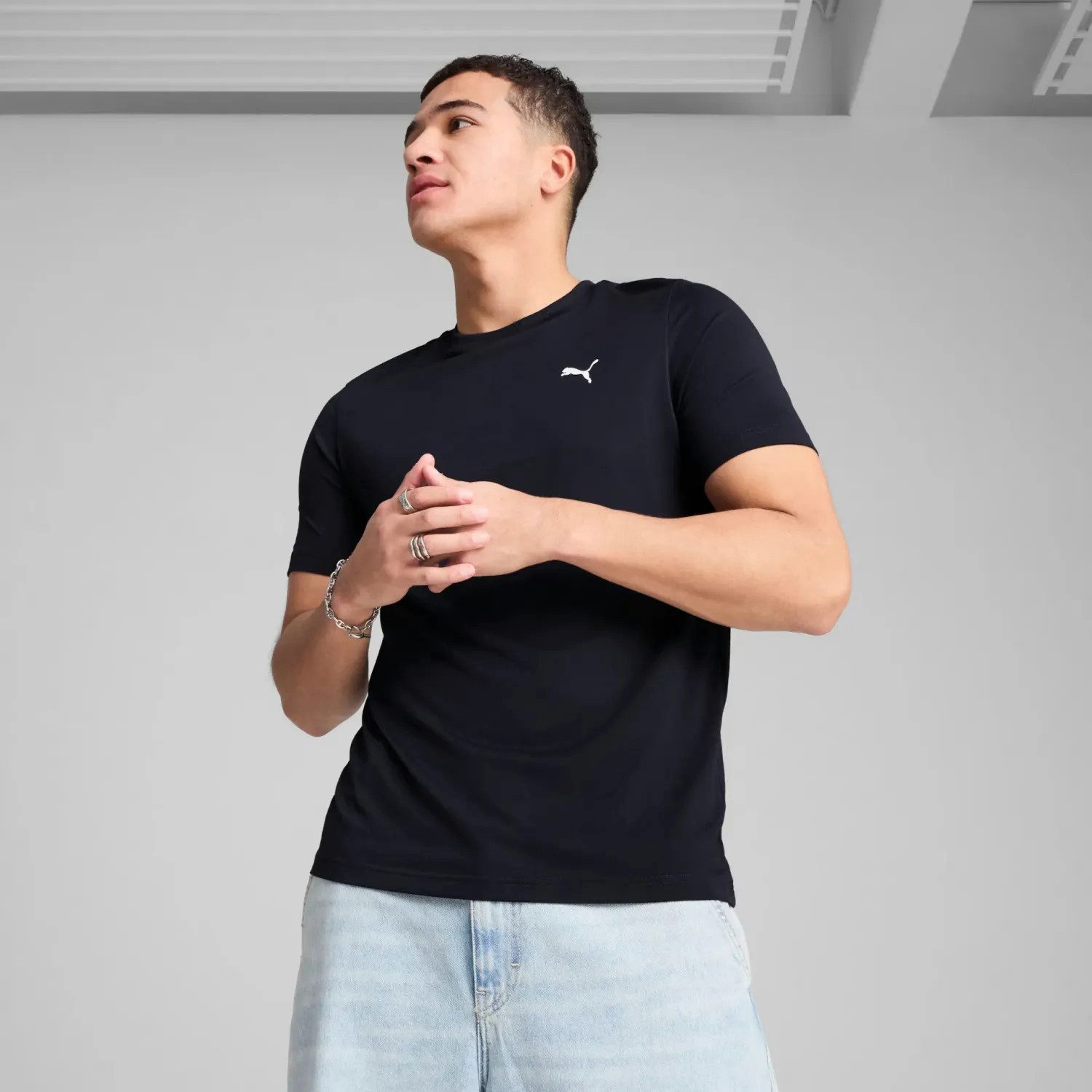 PUMA T-Shirt Puma Herren T-Shirt ESS Small Logo Poly Tee 682542