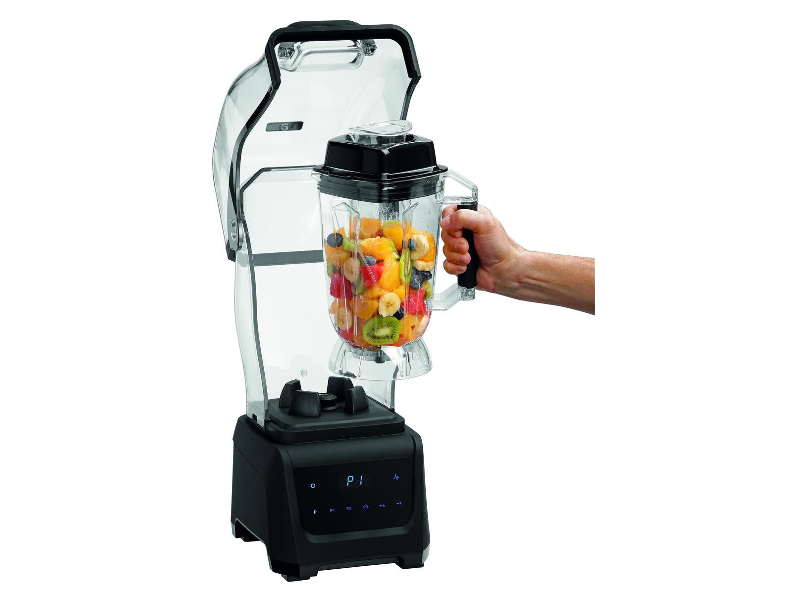 Bartscher Standmixer Blender PRO TOUCH 2,5L, mit Lärmschutzhaube, 150193