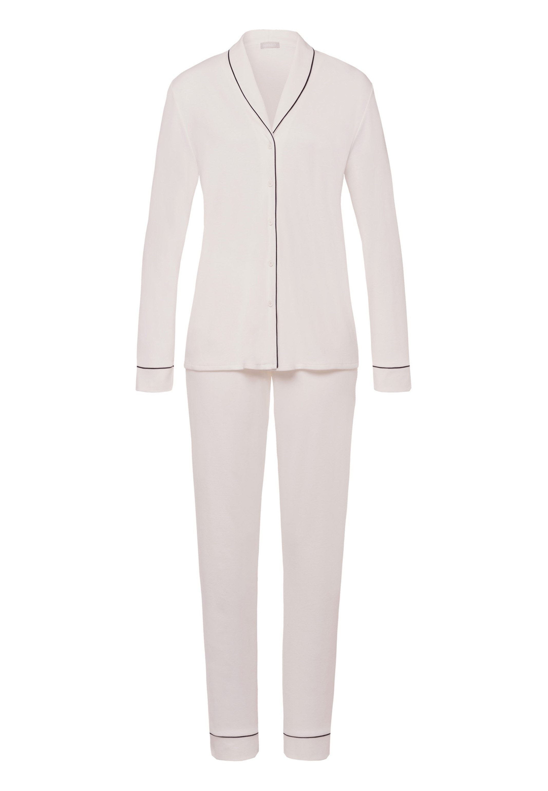 Hanro Pyjama Natural Comfort (Set, 2 tlg) Pyjama - Im klassischem Design, S günstig online kaufen