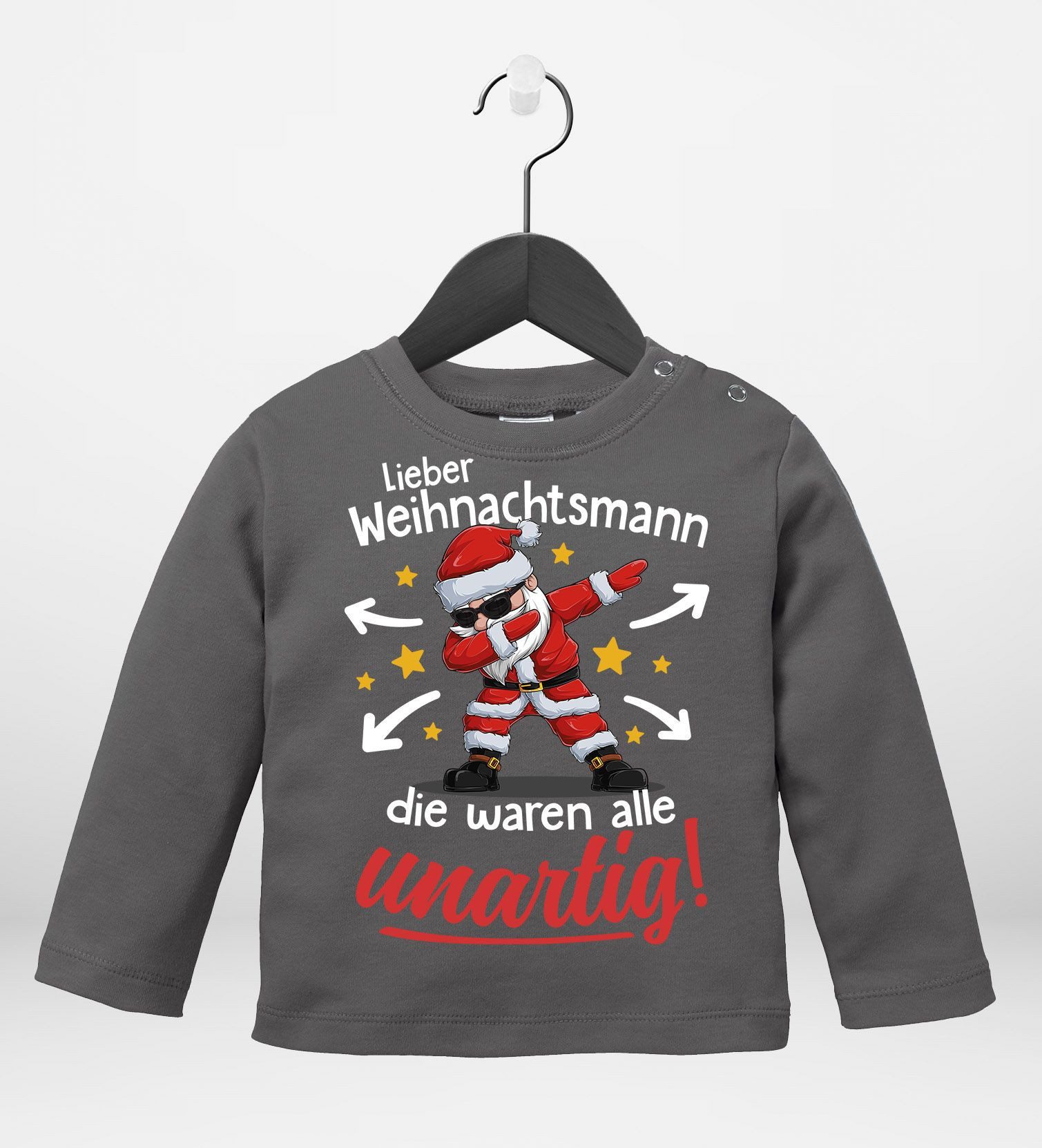 MoonWorks Rundhalsshirt Baby Langarmshirt Weihnachten XMAS Spruch Lustig Die waren allle