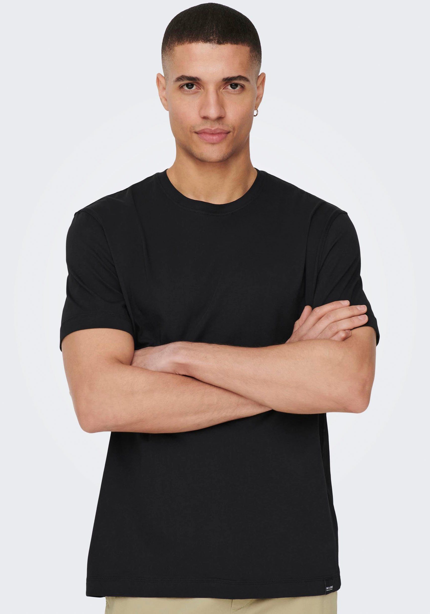 ONLY & SONS Rundhalsshirt ONSMAX LIFE günstig online kaufen