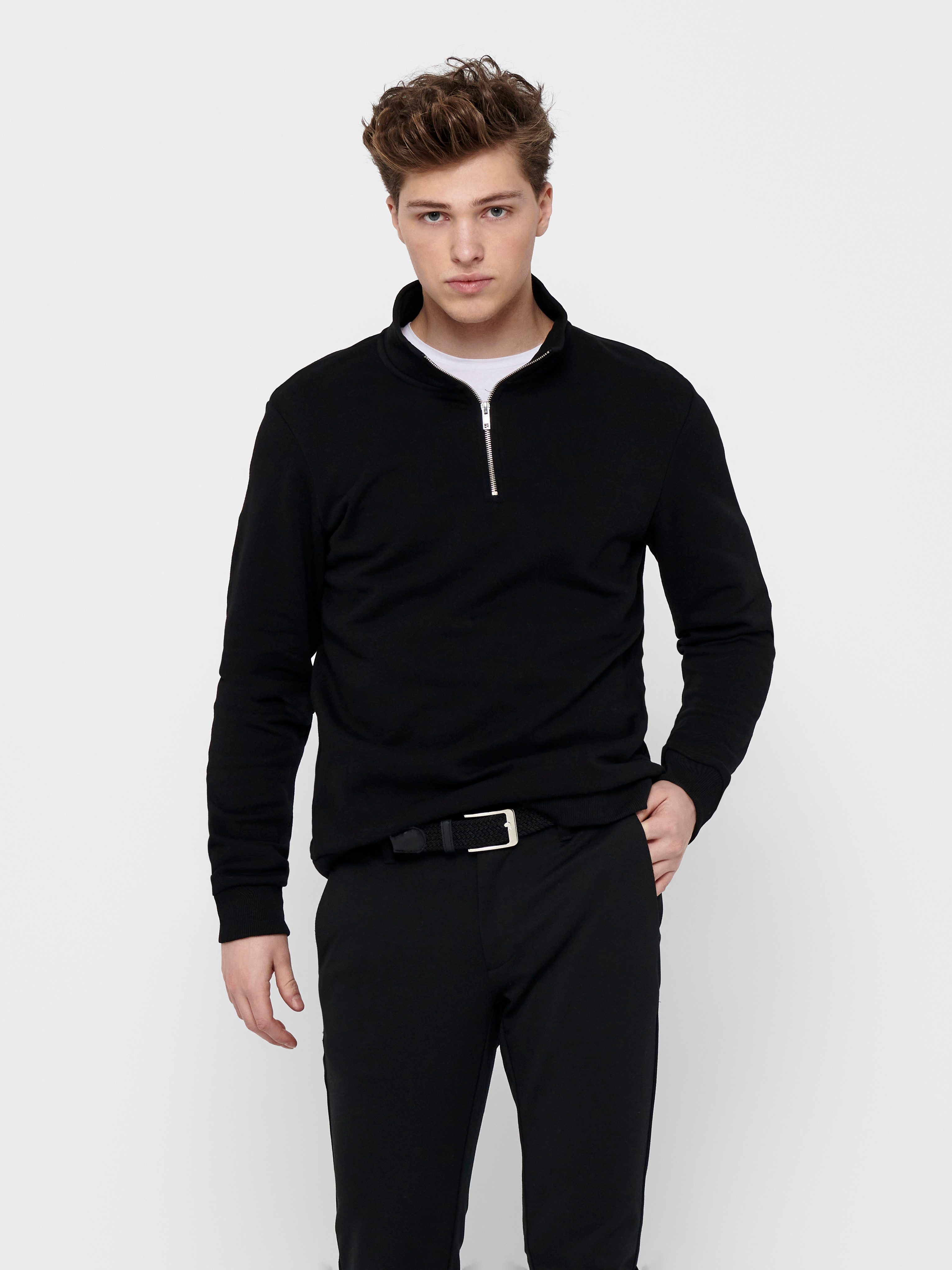 Only & Sons Herren Pullover ONSCERES HALF ZIP SWEAT - Regular Fit günstig online kaufen