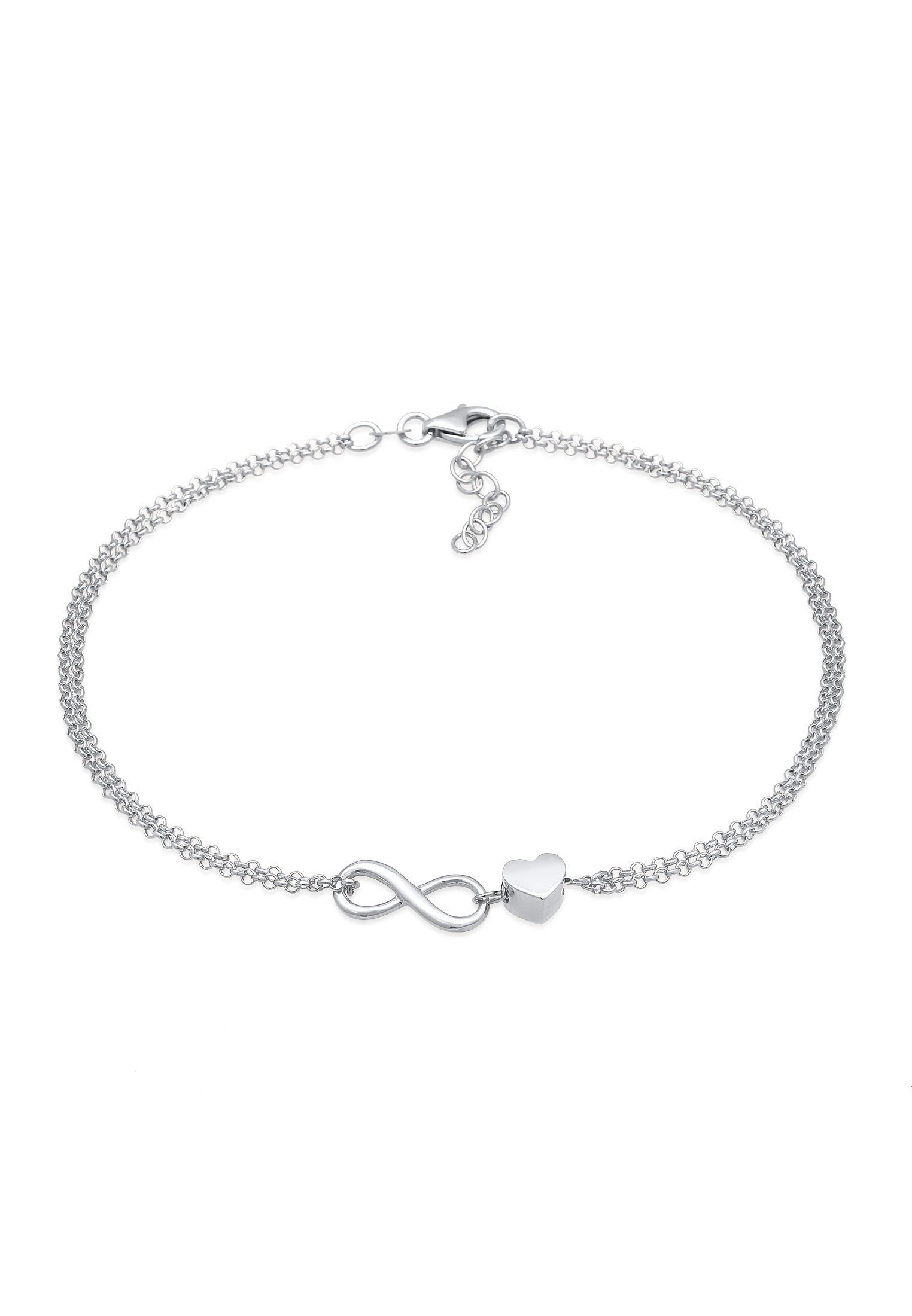 Elli Fußkette Herz Unendlichkeit Infinity 925 günstig online kaufen