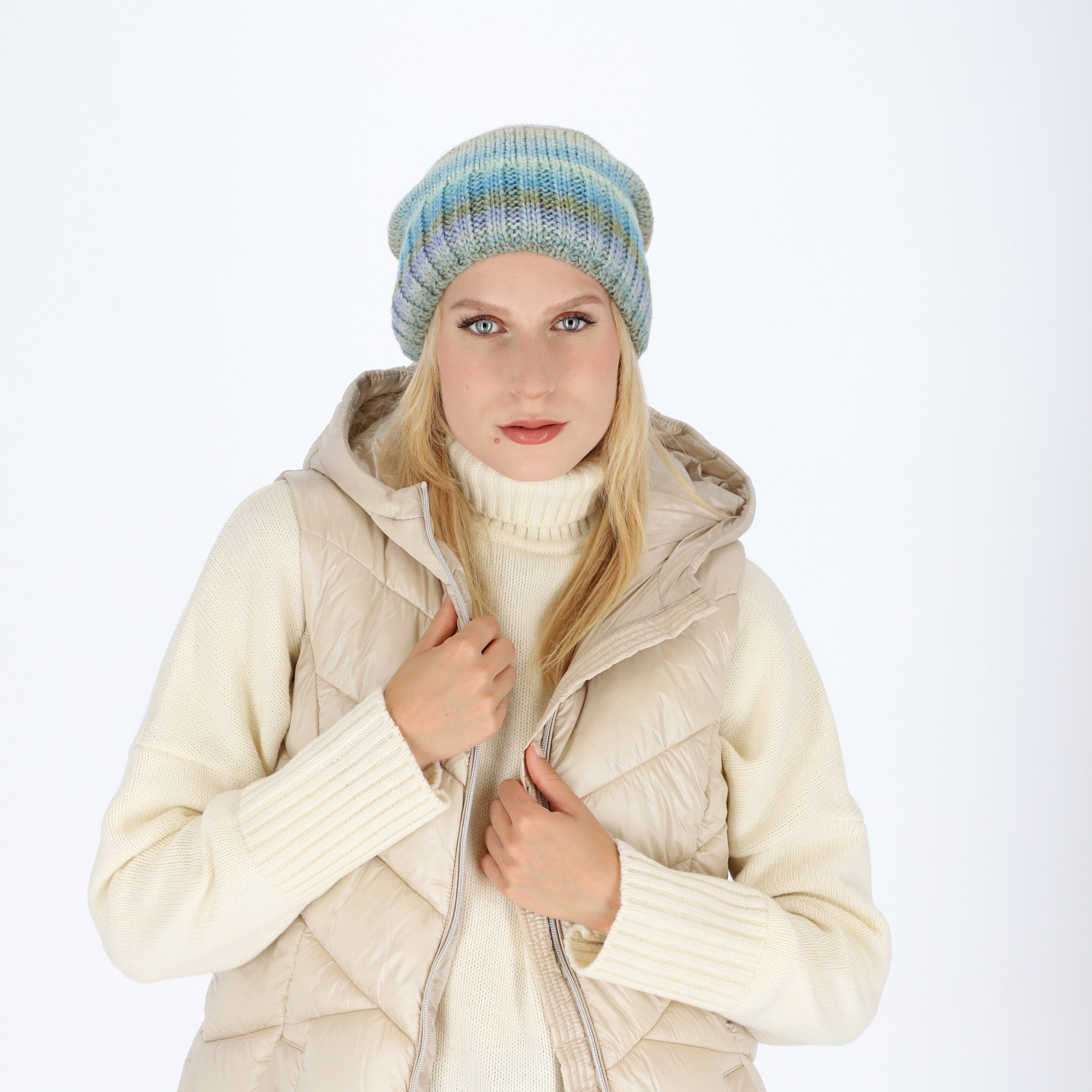 halsüberkopf Accessoires Strickmütze Beanie Multicolor mit günstig online kaufen