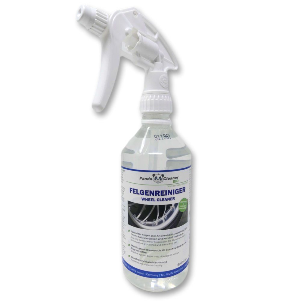 PandaCleaner Felgenpflege - Stahl & Alufelgen Reiniger - Für Auto & Motorrad Felgenreiniger (1-St. 500ml)