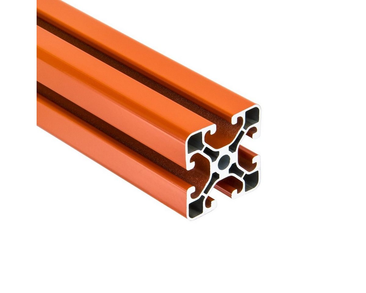Thumbnail - SCHMIDT systemprofile Profil 1700mm Aluminium Profil 40x40mm Nut 8 Orange 4040 Konstruktionsprofil