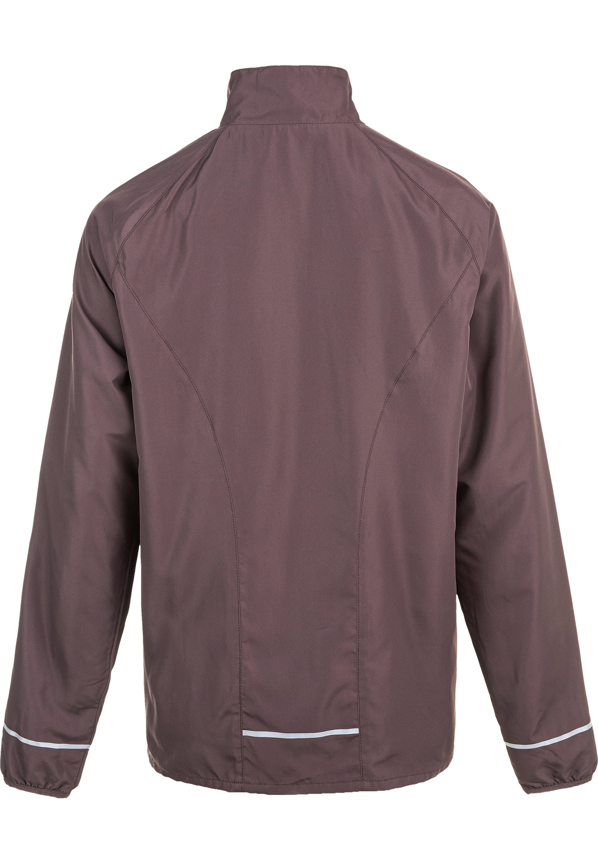 Laufjacke hoher Atmungsaktivität mit Shela aubergine ENDURANCE