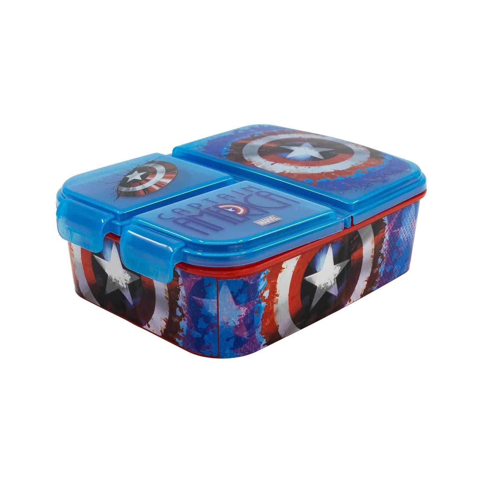 Stor Lunchbox Captain America 3-fach Brotdose, Kunststoff, (1-tlg)