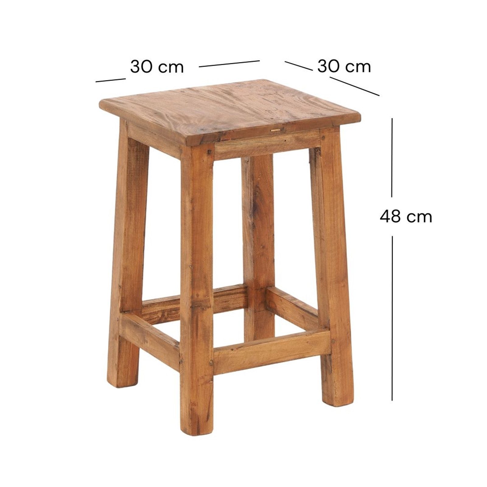 DESIGN DELIGHTS Hocker Sitzhocker MADERO, 48x30cm(HxB) günstig online kaufen