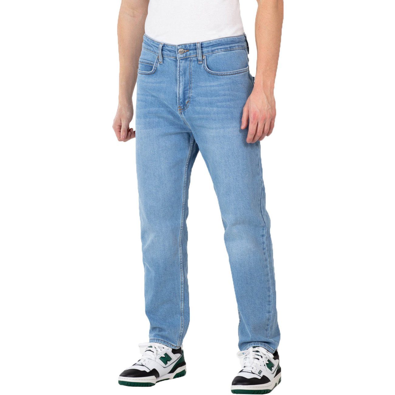 REELL Regular-fit-Jeans Rave Rave 1301 light blue stone