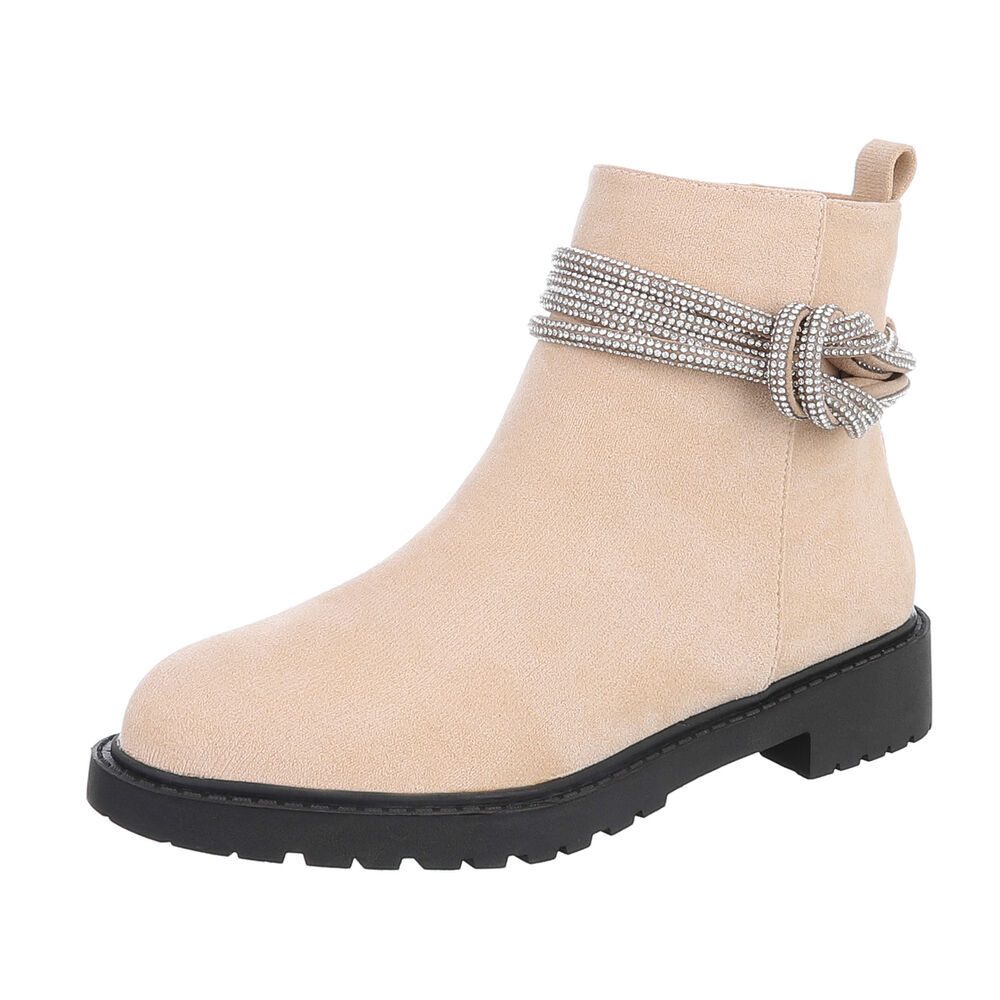 Ital-Design Damen Freizeit Stiefelette (87108782) Blockabsatz Flache Stiefe günstig online kaufen