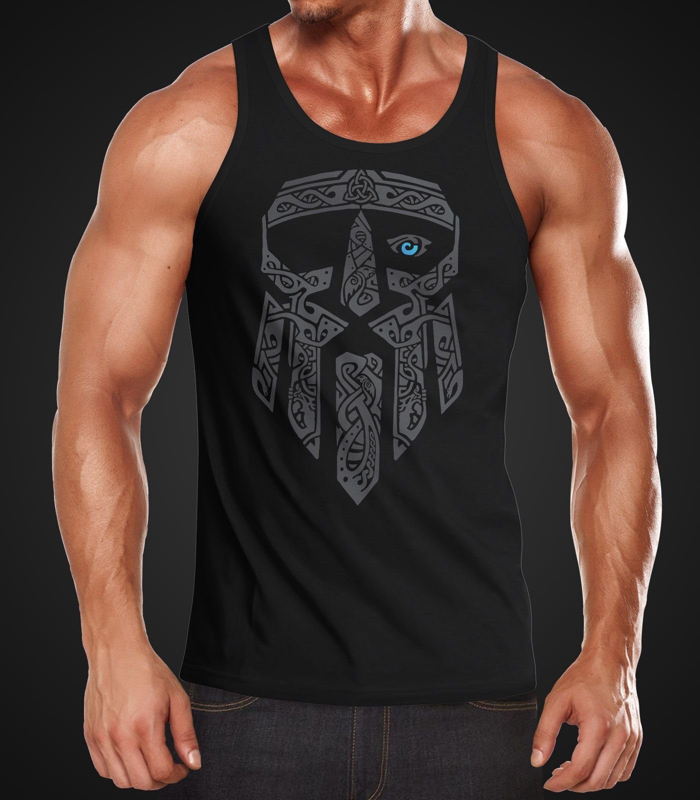 Neverless Tanktop Herren Tank-Top Odin Gott günstig online kaufen