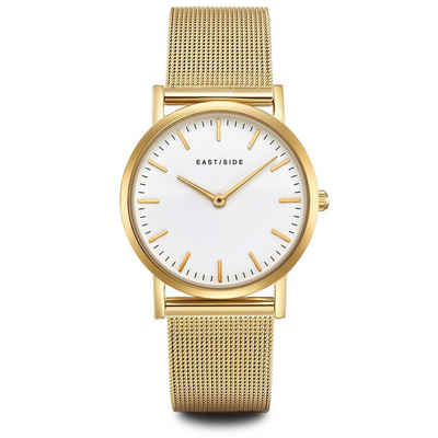 Eastside Quarzuhr Cassina gelbgold, mit Edelstahl-Armband