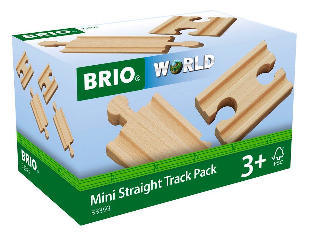 BRIO® Spielzeugeisenbahn-Schiene Brio World Eisenbahn Schienen 1/4 Ausgleichsschienen Mix 4 Teile 33393