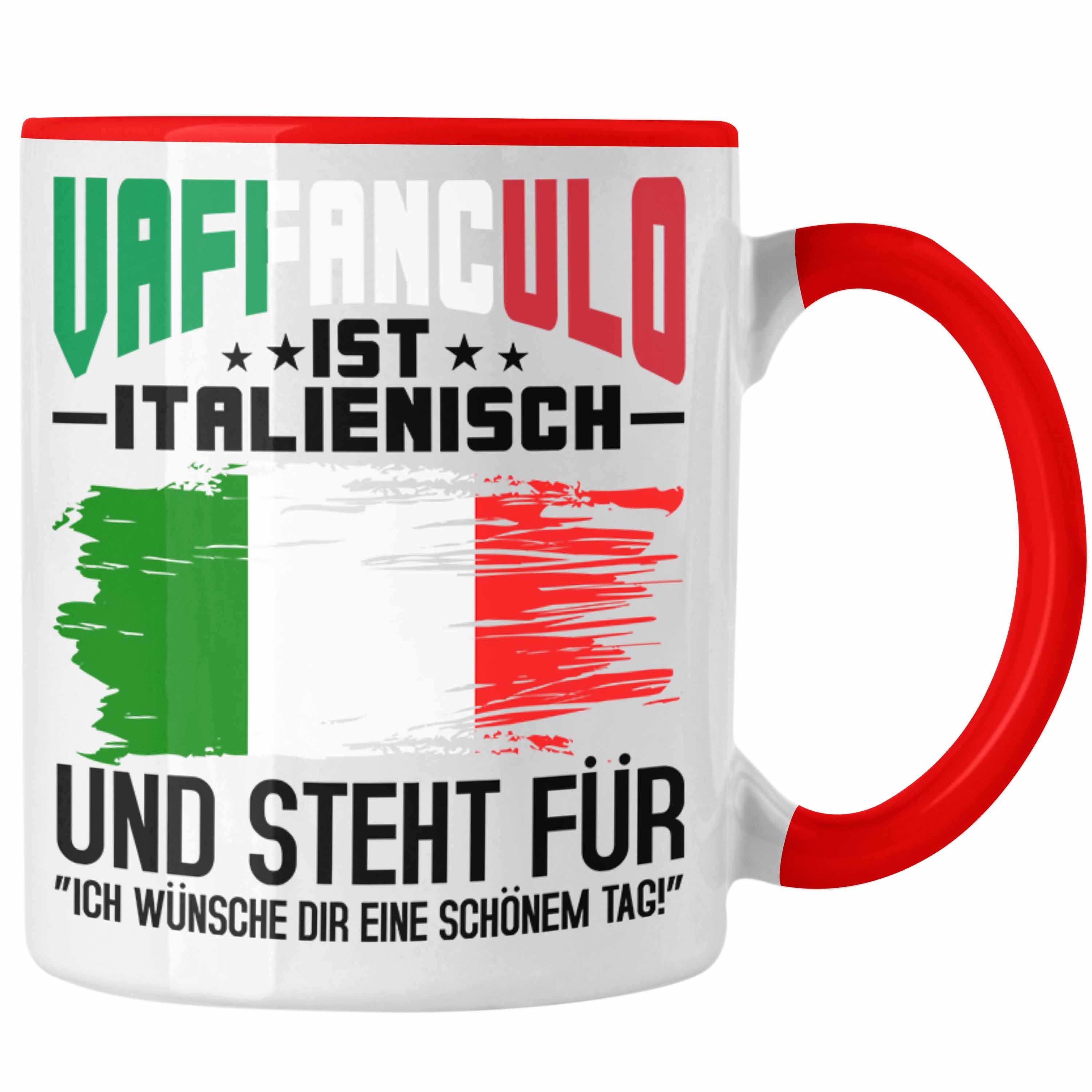 Sizilien - Vaffanculo Trendation Spruch Rot Lustiger Trendation Reisen Tasse Geschenk Tasse Tourist Italiener