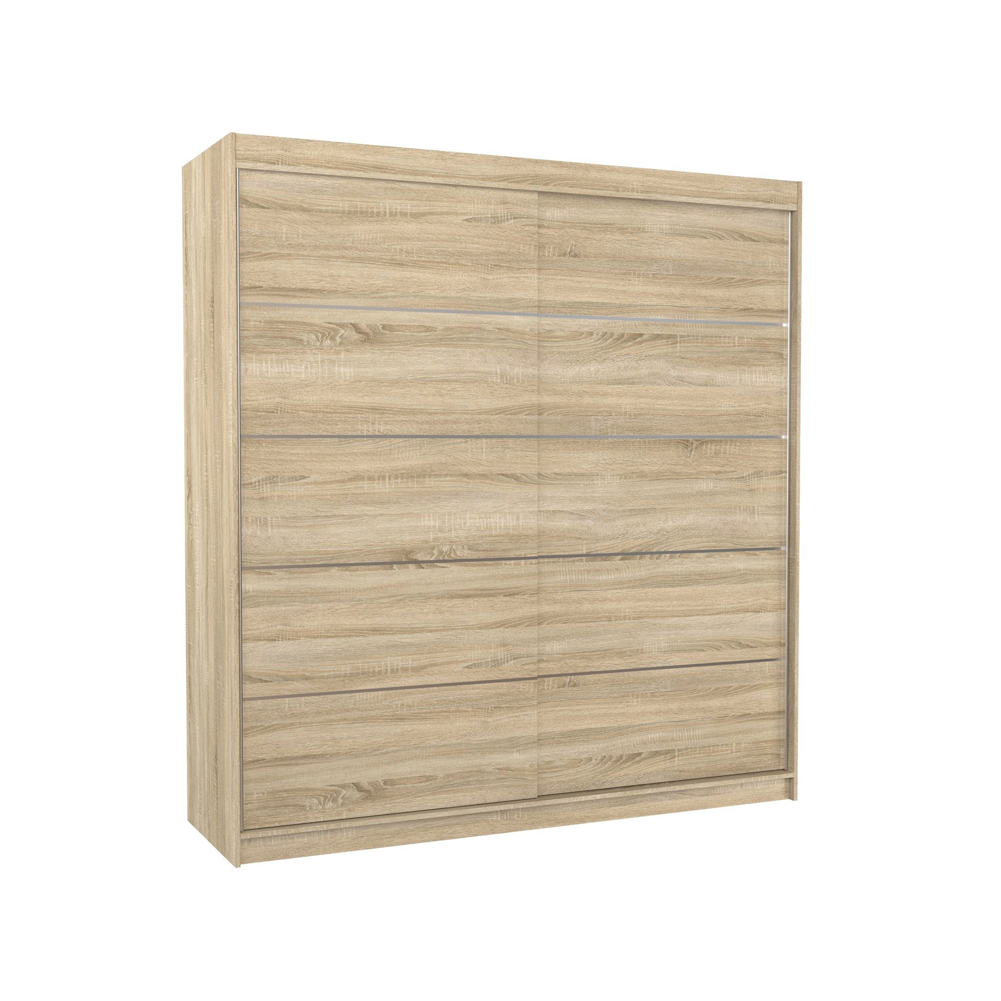 Fun Möbel Schiebetürenschrank Schrank Nr. 420, Maß: 200 x 215x 58 cm