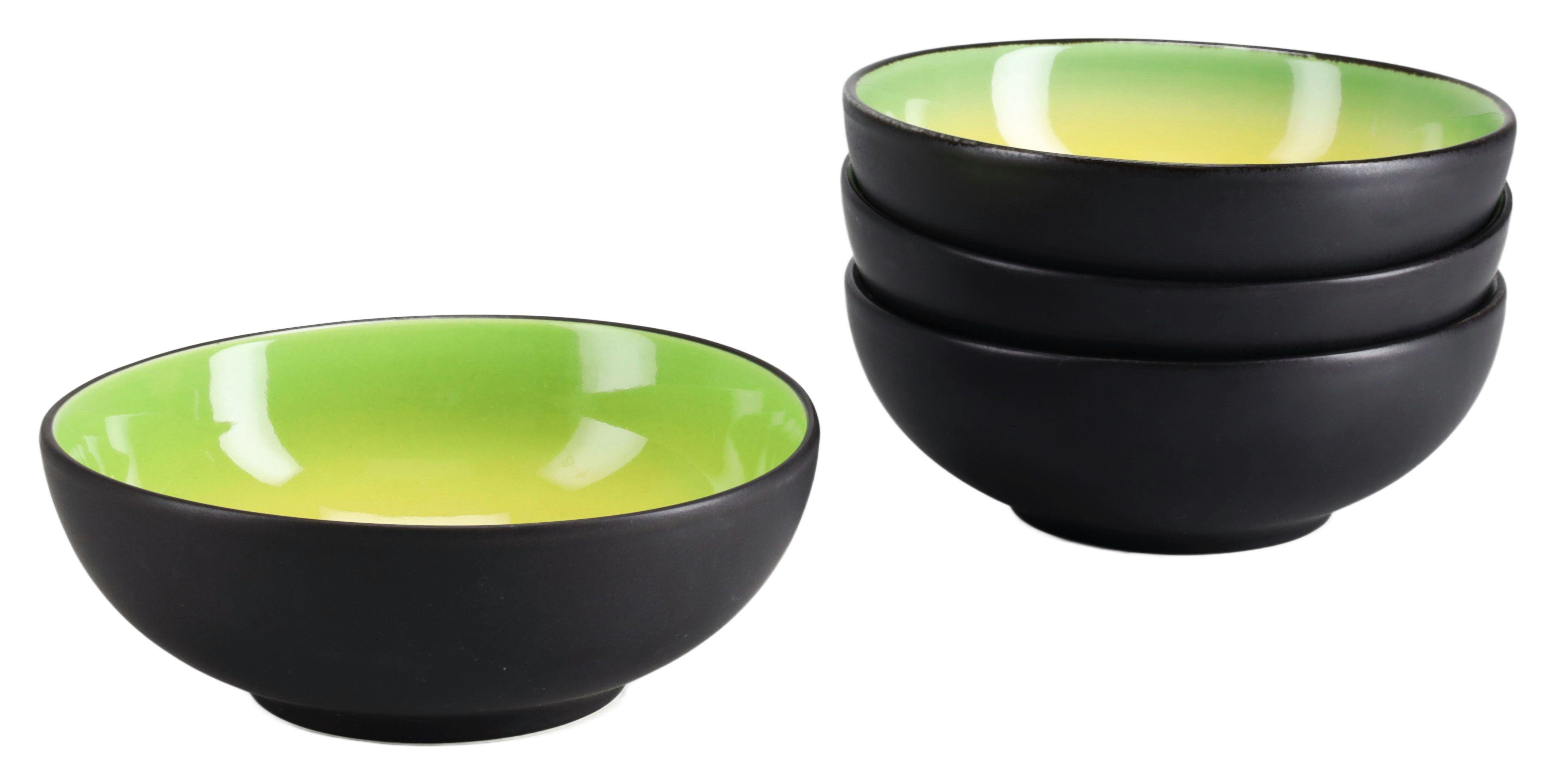 CreaTable Schüssel Hot, Smoothie Bowl 4-tlg., Steinzeug, (Set, 4-tlg), Moderne Coupeform, außergewöhnliches Design