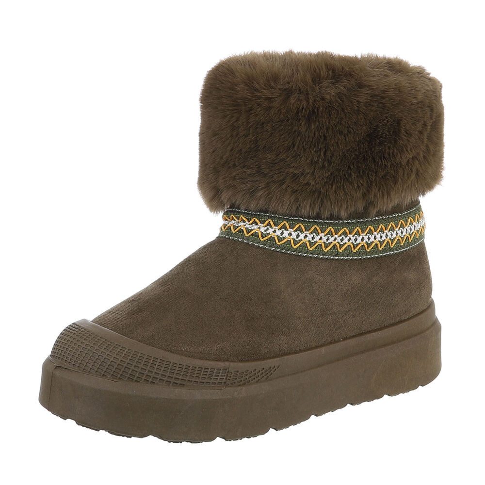 Ital-Design Damen Snowboots Freizeit Snowboots (87531753) Flach Stiefelette günstig online kaufen