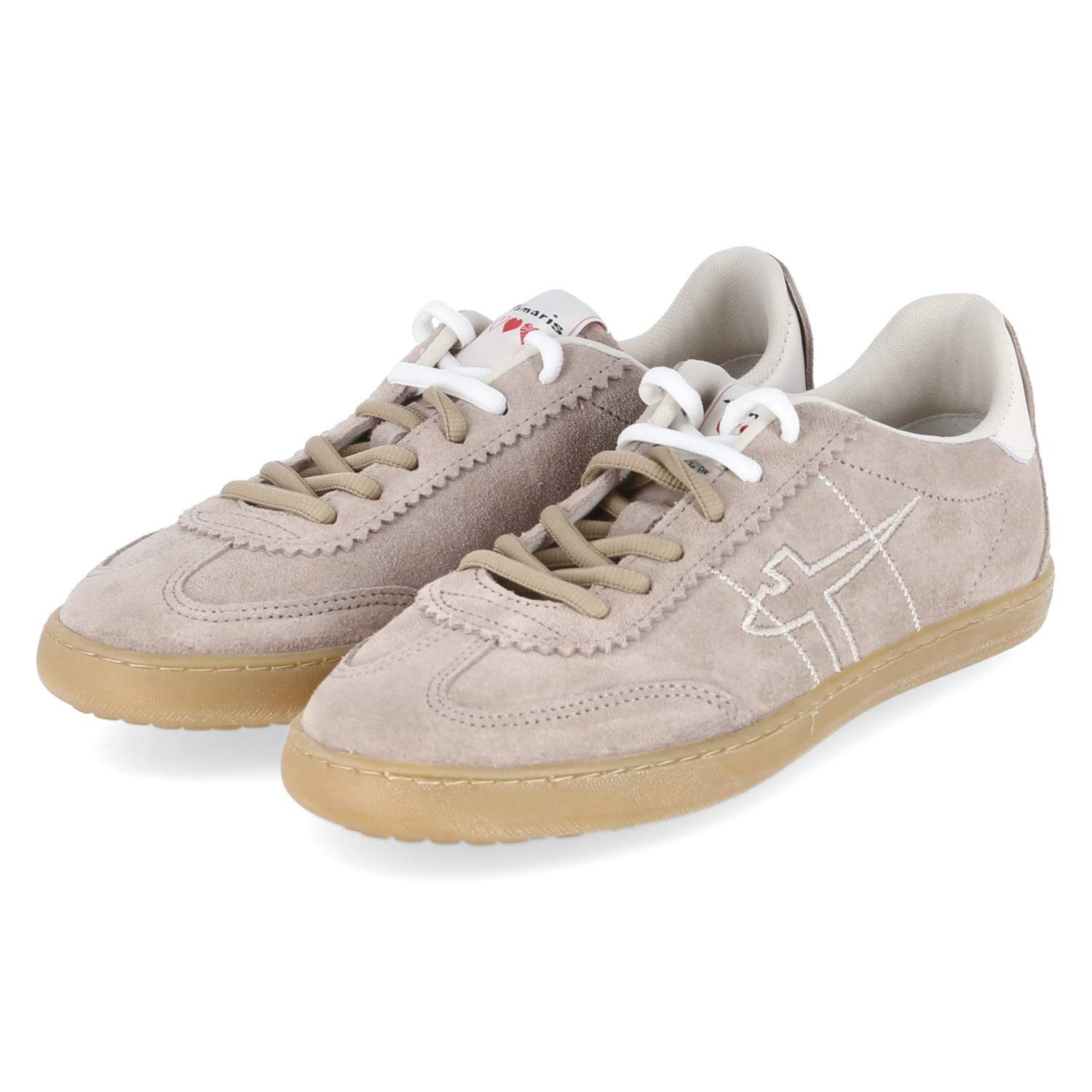 Tamaris Tamaris 1-23609-46-341 Damen Rauleder taupe Schnürschuh günstig online kaufen