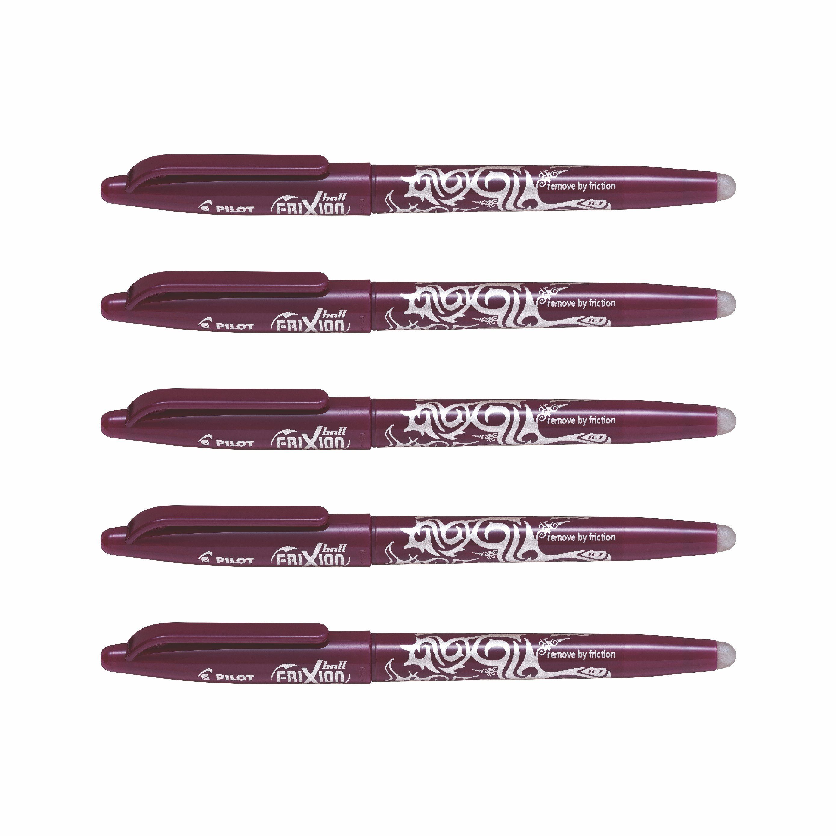 Pilot Pen Tintenroller Frixion Ball 0.7 - 5er-Set, (5-tlg)