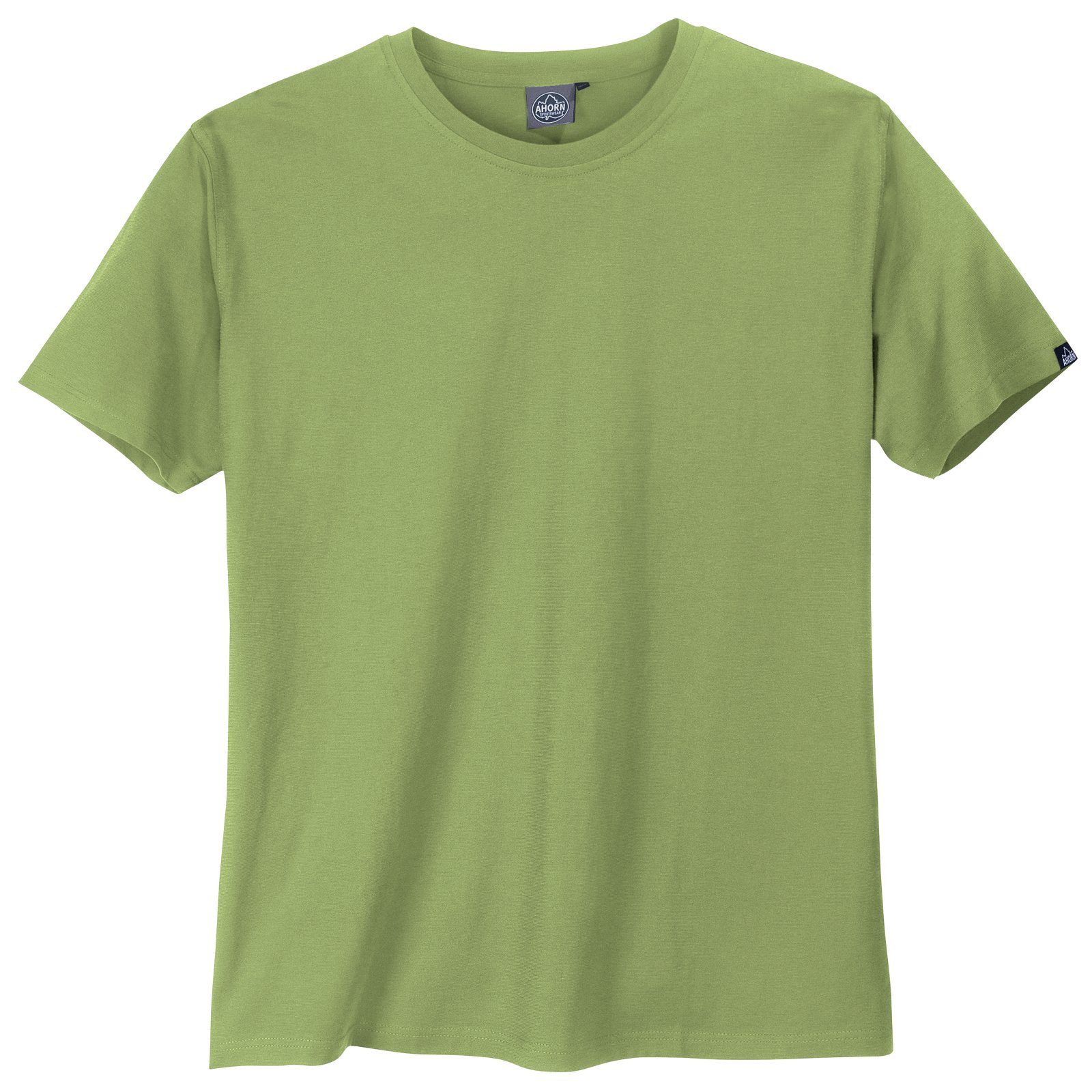 AHORN SPORTSWEAR Muscleshirt Große Größen Herren Basic T-Shirt moosgrün Ahorn Sportswear
