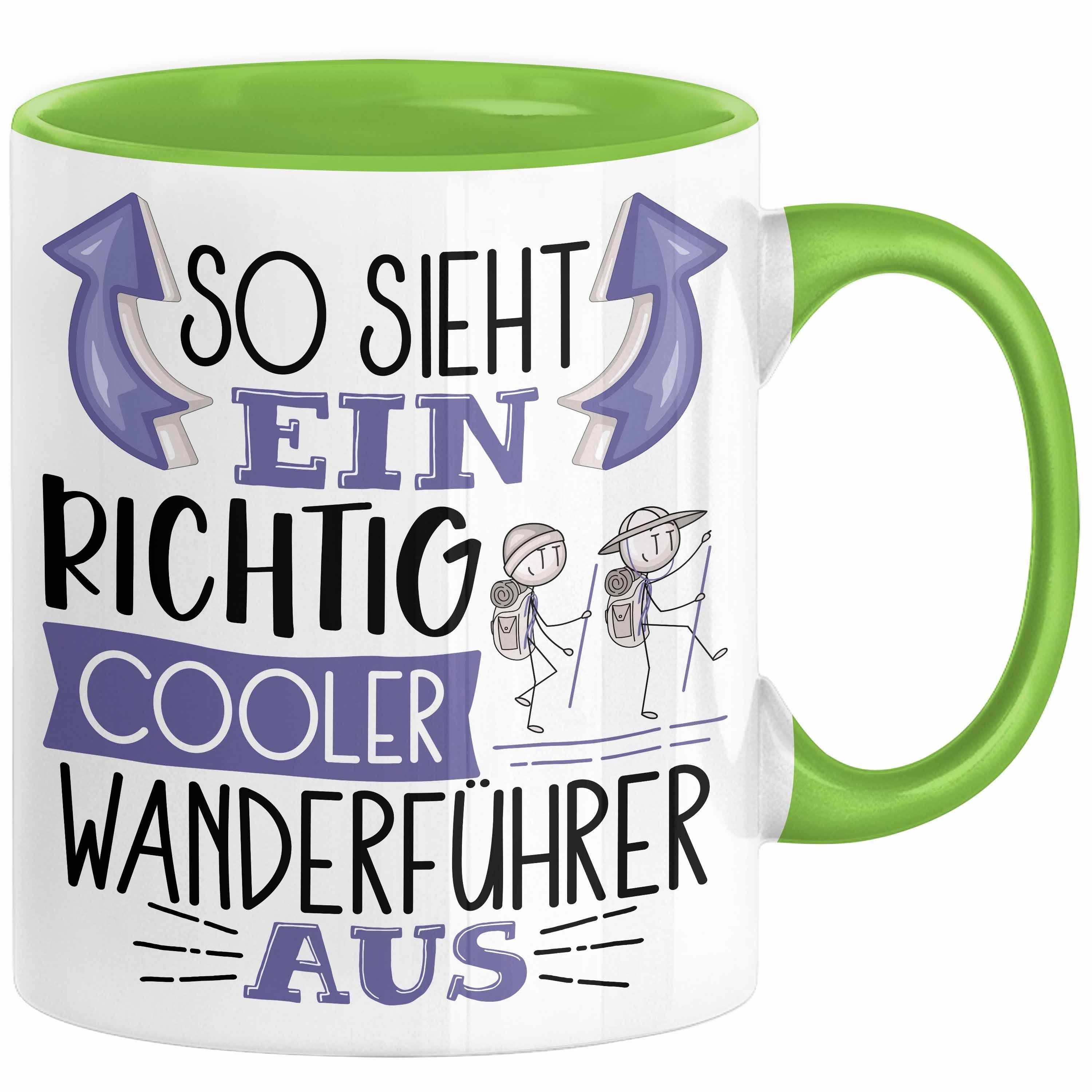 Trendation Tasse So Sieht Ein Richtig Cooler Wanderführer Aus Tasse Geschenk für Wander