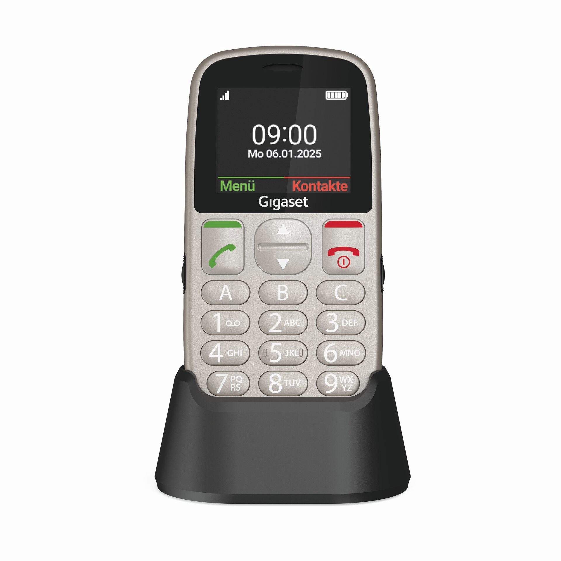 Gigaset GL395 Handy (5,6 cm/2,2 Zoll, 0 GB Speicherplatz, 0,3 MP Kamera, SOS-Notruftaste zur schnellen Benachrichtigung von Notfallkontakten)