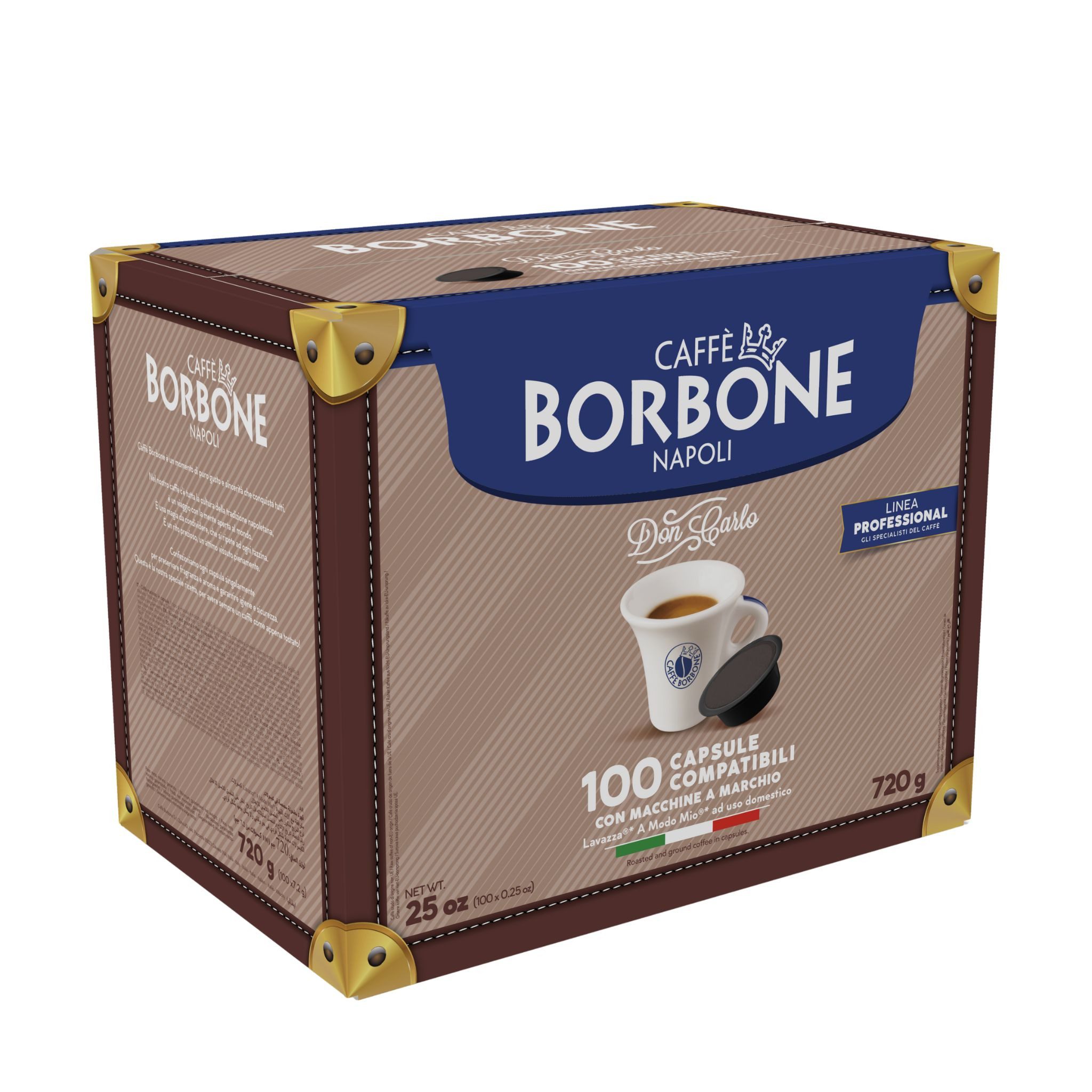 Caffè Borbone Kaffee Caffé Borbone Don Carlo Miscela Rossa 720g (100x7,2g), 11 x 7.2 g, (Rote Mischung - Intensiv und stark - Intensität 9, 100x Kaffeekapseln e – Bild 5 von 5