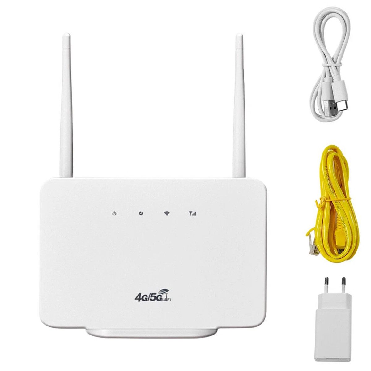 ibettertec WLAN-Router, 4G WAN + LAN-Port Unterstützung SIM-Karte für Windows WLAN-Router, können Sie ohne Netzwerkkabel eine Verbindung zu Smart Home herstellen