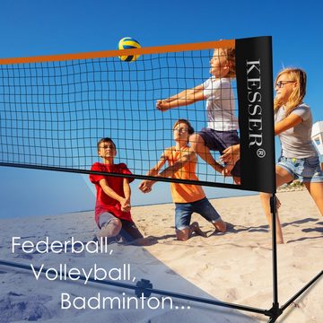 KESSER Badmintonnetz, Badmintonnetz, Tennisnetz 300cm 400cm 500 cm Federball