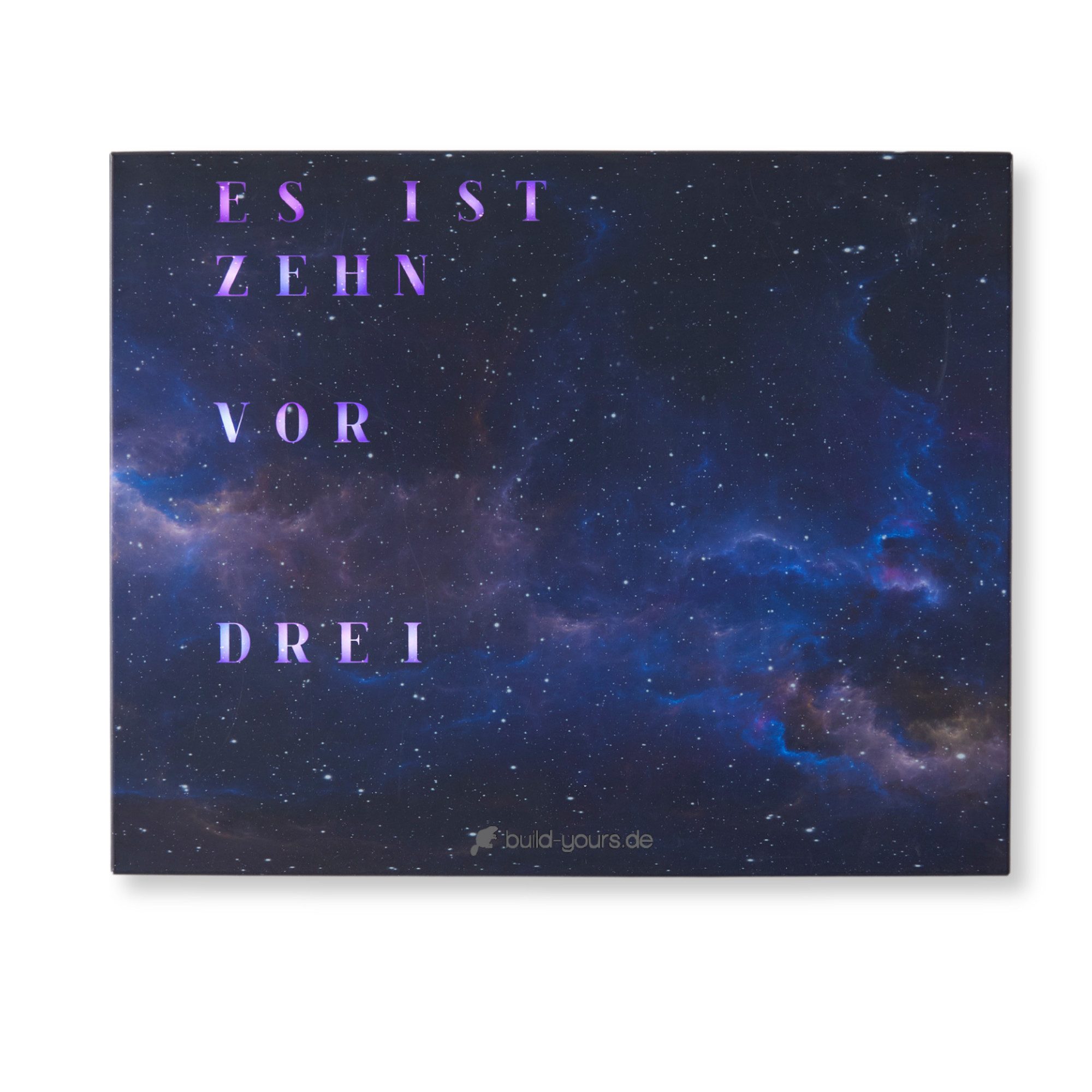 build-yours.de Wanduhr Wortuhr Jupiter in Deutsch - LED Wanduhr zum Aufhäng günstig online kaufen