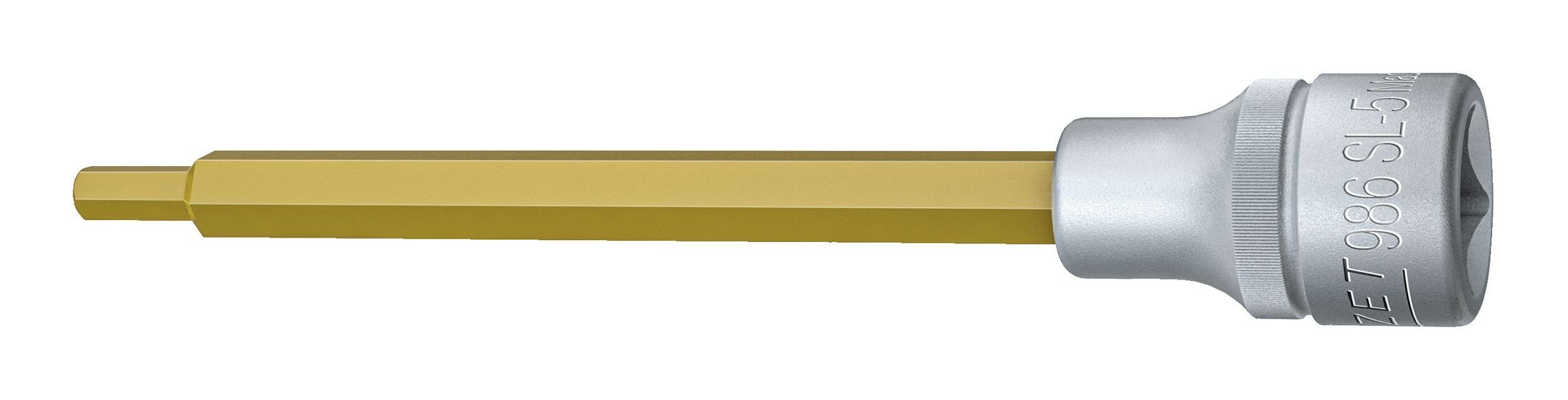 HAZET Steckschlüssel, Schraubendrehereinsatz 1/2" Innensechskant 5 x 140 mm