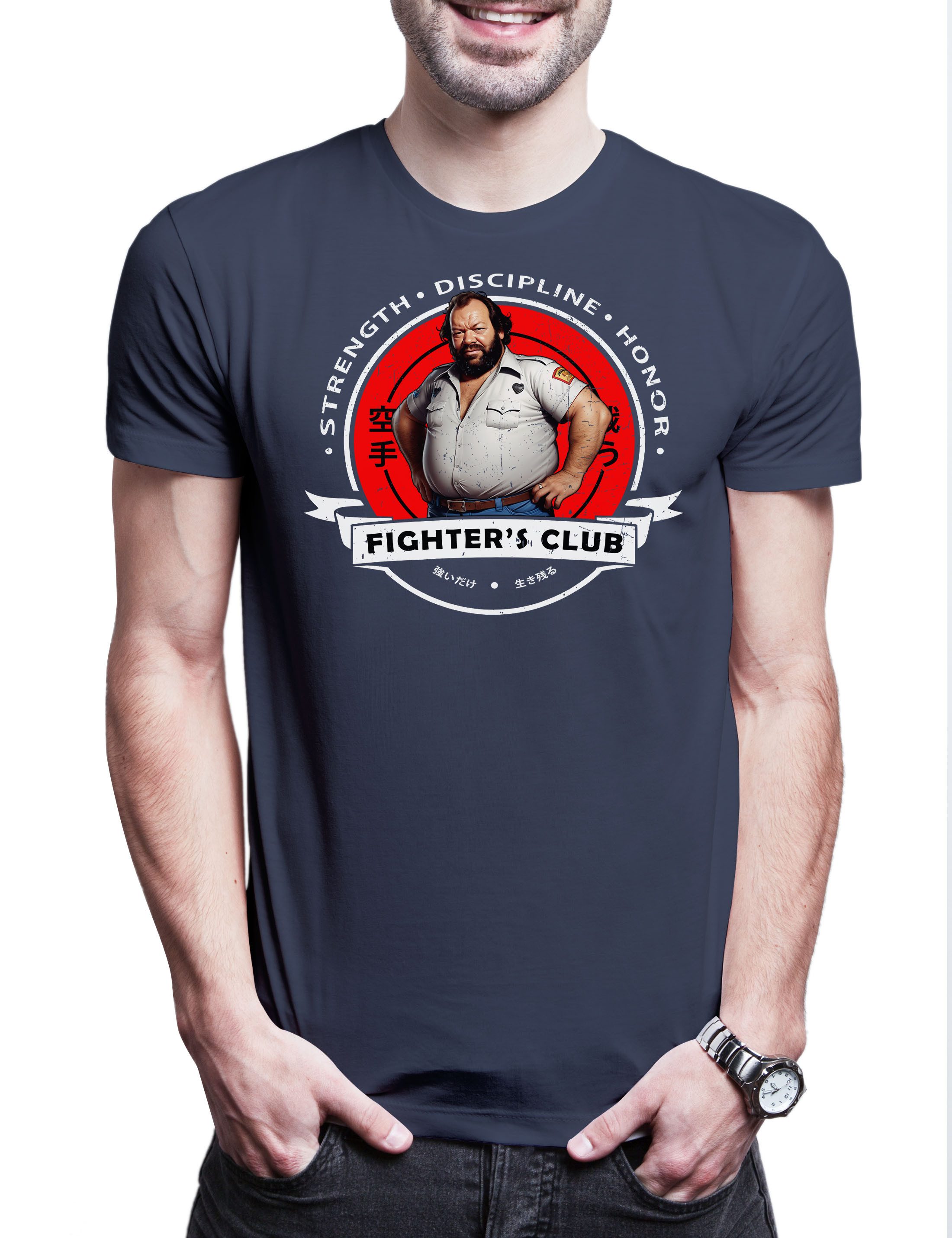 Urban Backwoods Print-Shirt Fighter's Club Bud I Herren T-Shirt Buddy Mücke günstig online kaufen