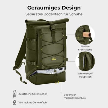 Johnny Urban Cityrucksack Allen Large Move, Rolltop Damen Herren (1-tlg), Wandern, Trekking, Outdoor, Wasserabweisend