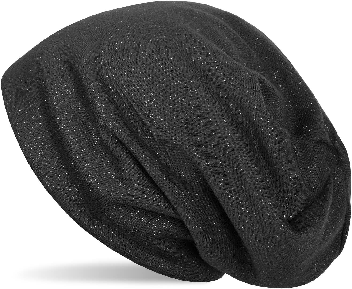 styleBREAKER Beanie Beanie mit All Over Glitzer (1-St) günstig online kaufen