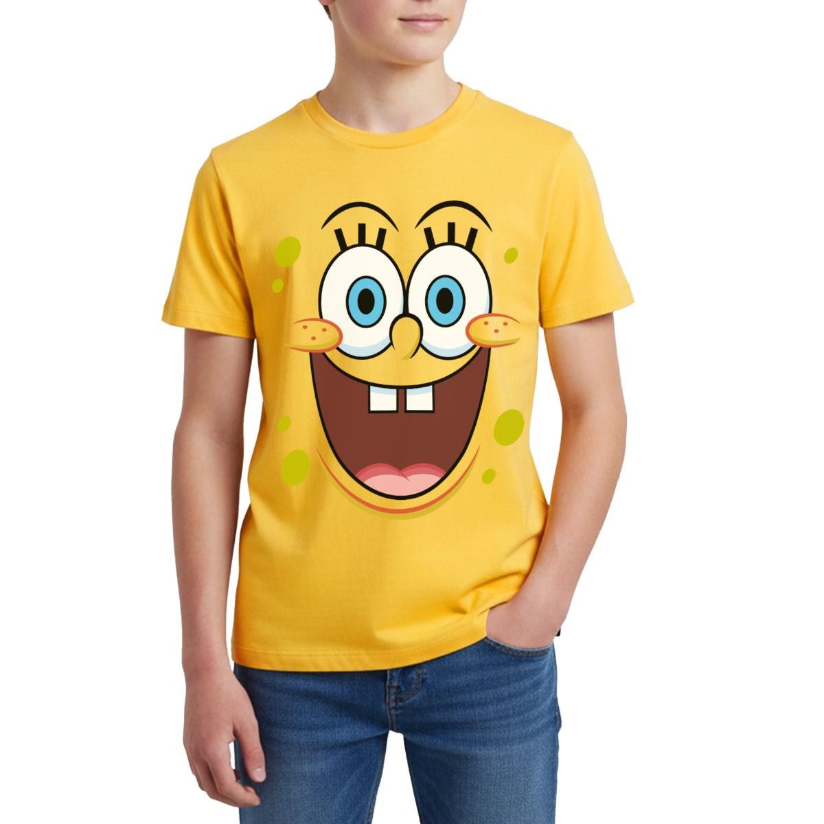 T-Shirt SpongeBob Schwammkopf Kostüm Karneval Teenager Premium T-Shirt