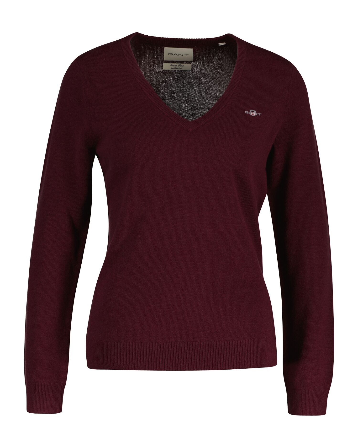 Gant V-Ausschnitt-Pullover EXTRAFINE LAMBSWOOL V-NECK günstig online kaufen
