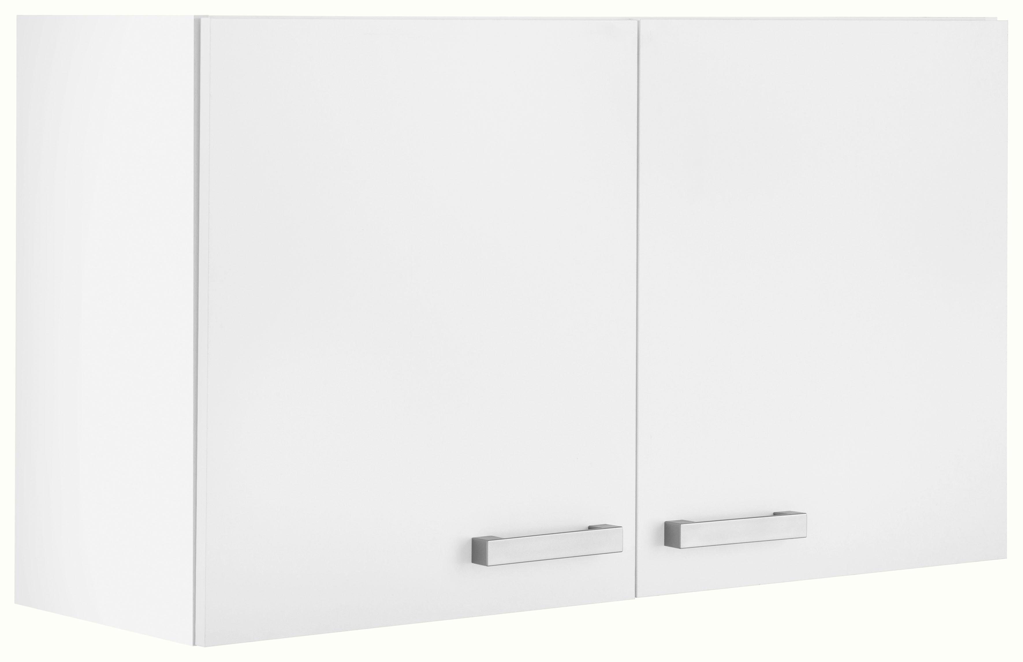 OPTIFIT Hängeschrank Odense 100 cm breit, 57,6 cm hoch, mit 2 Türen weiß/weiß | weiß