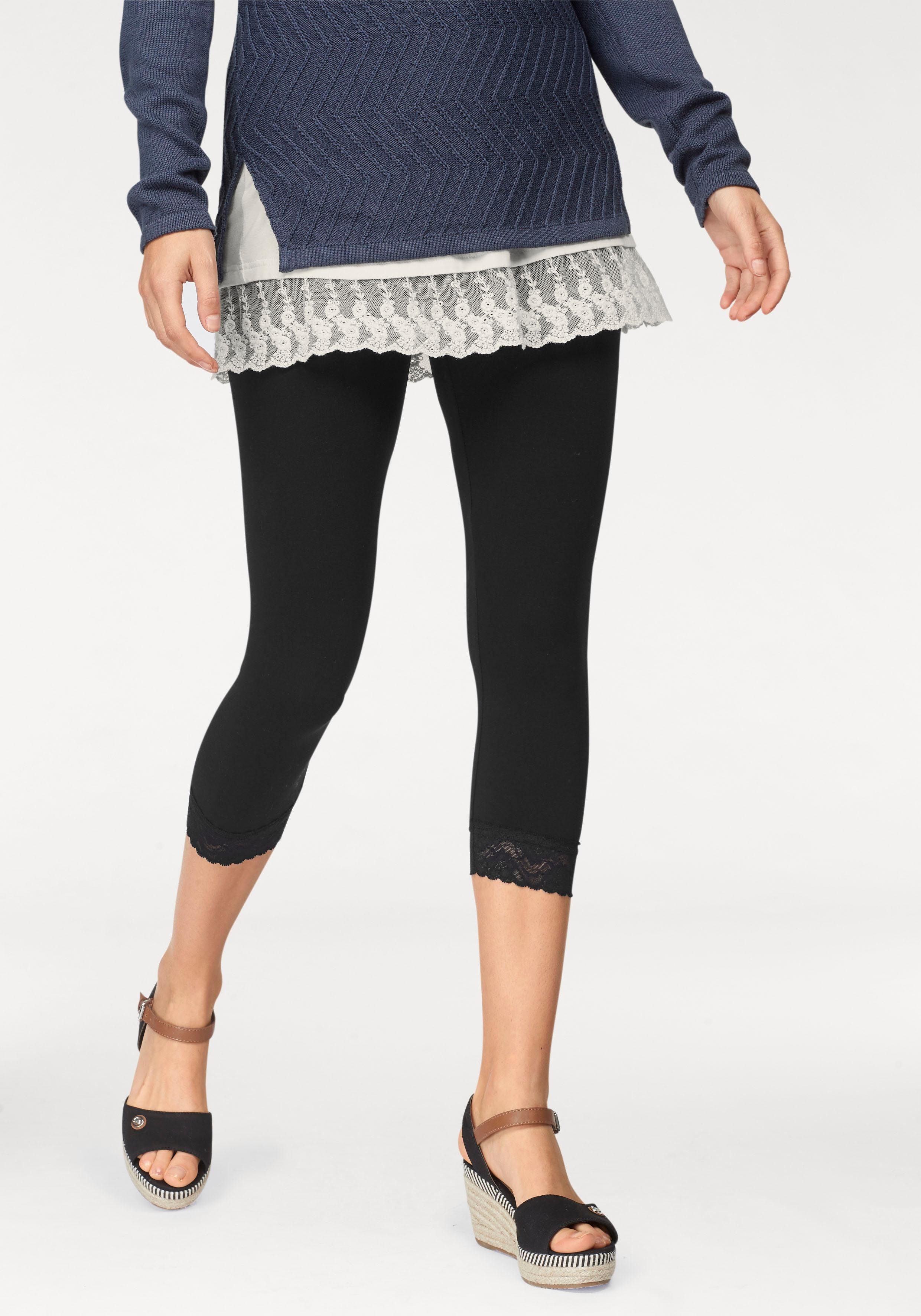 Boysen's Leggings (2er-Pack) mit Spitze