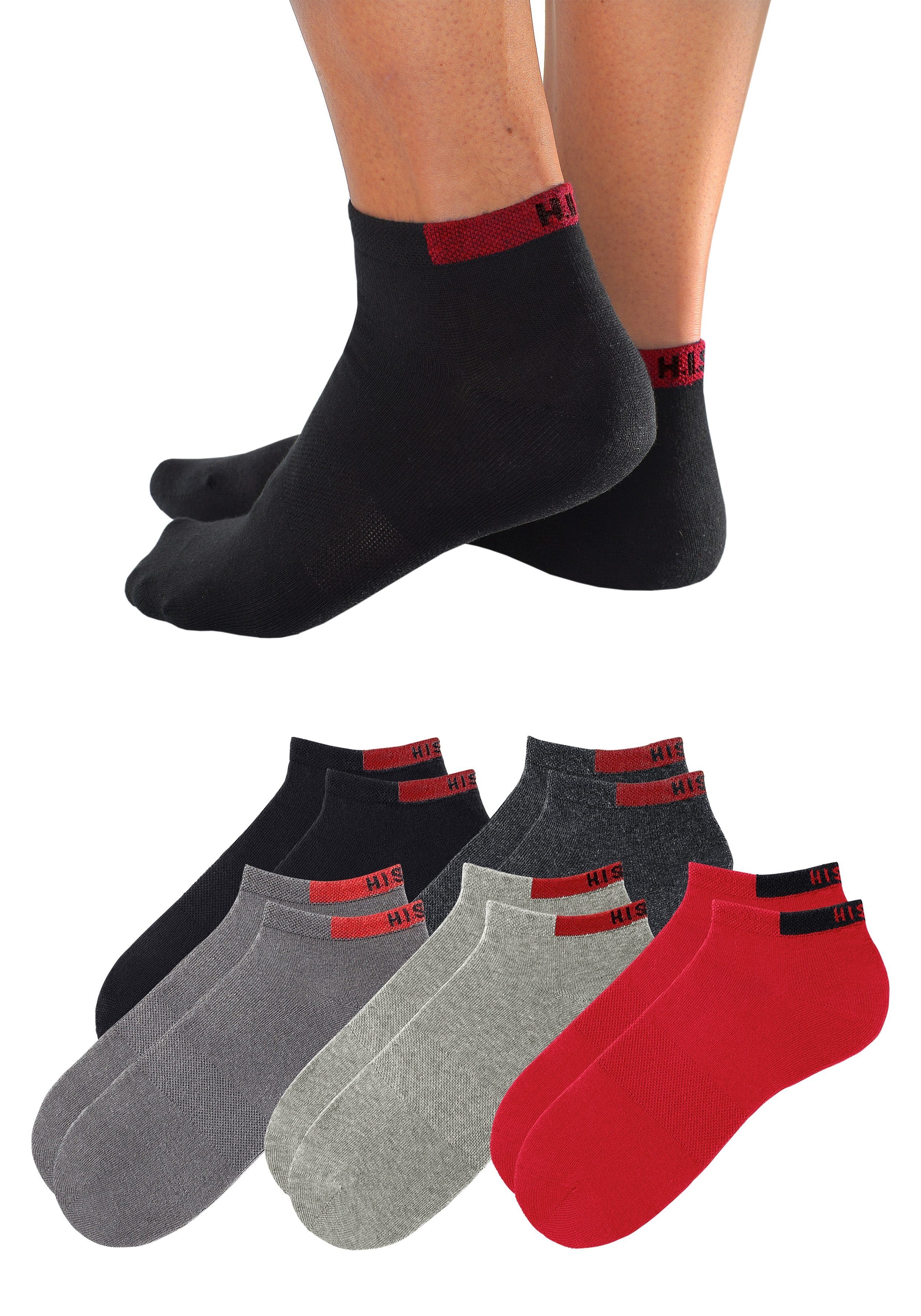 H.I.S Sneakersocken (Packung, 10-Paar) mit verstärkten Belastungszonen