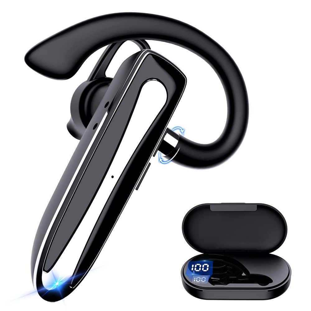 GelldG Bluetooth Headset mit Mikrofon, Freisprech Kabellos Headset In Ear Bluetooth-Kopfhörer