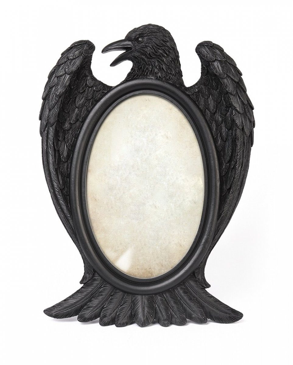 Horror-Shop Dekofigur Gothic Raven Bilderrahmen