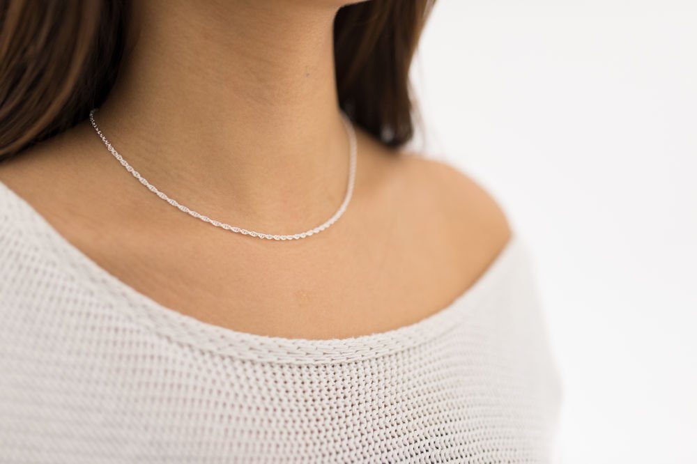 Materia Gliederkette Doppel Ankerkette 2mm Damen günstig online kaufen