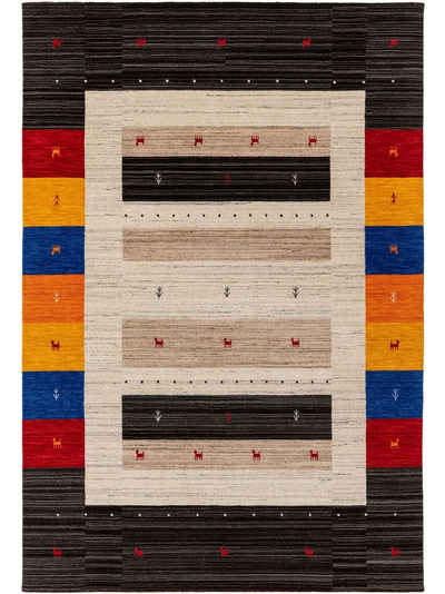 Wollteppich Jamal, benuta, rechteckig, Höhe: 6 mm, Kunstfaser, Berber, Ethno-Style, Wohnzimmer