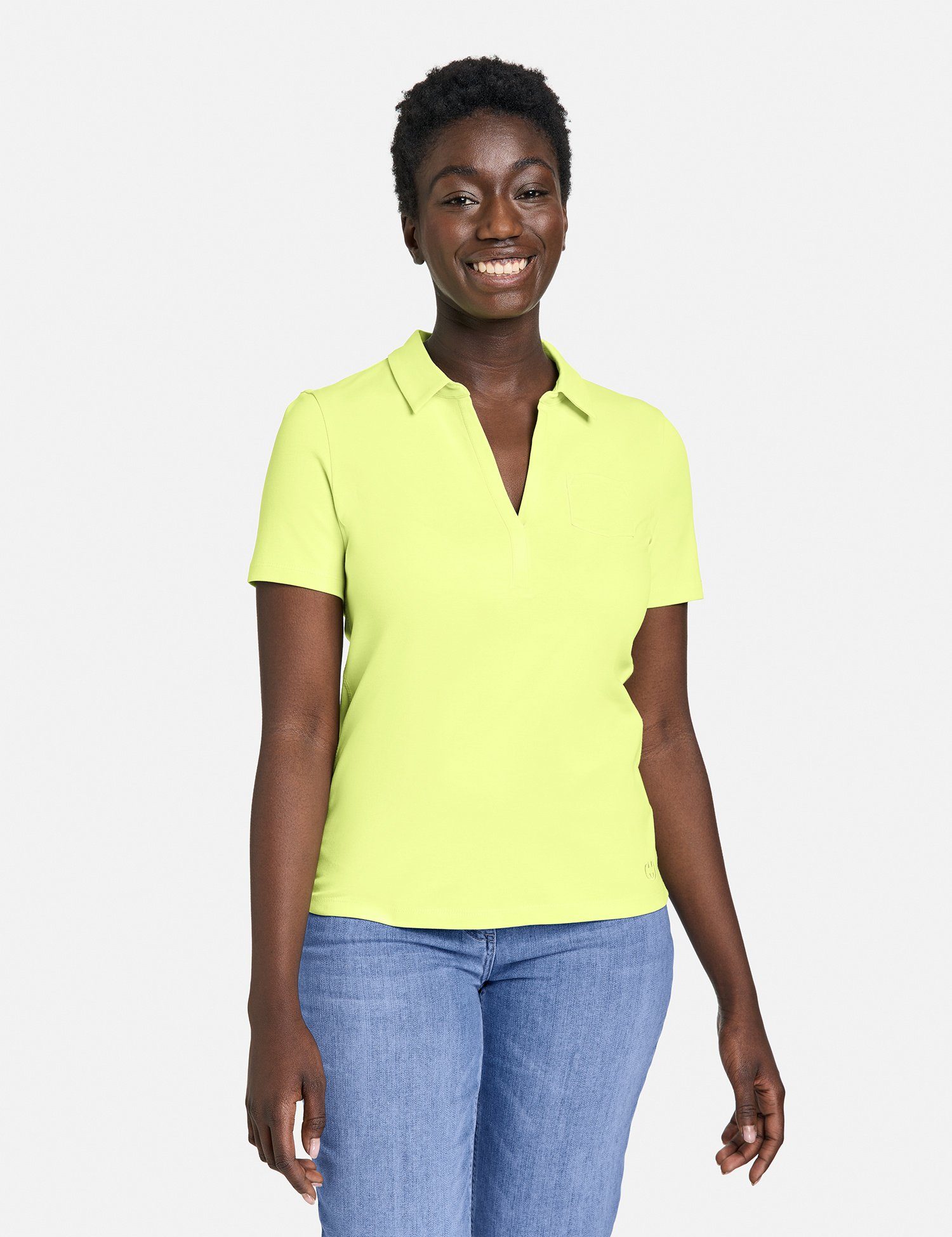 GERRY WEBER Poloshirt Kurzarm Poloshirt Light Lime | Poloshirts