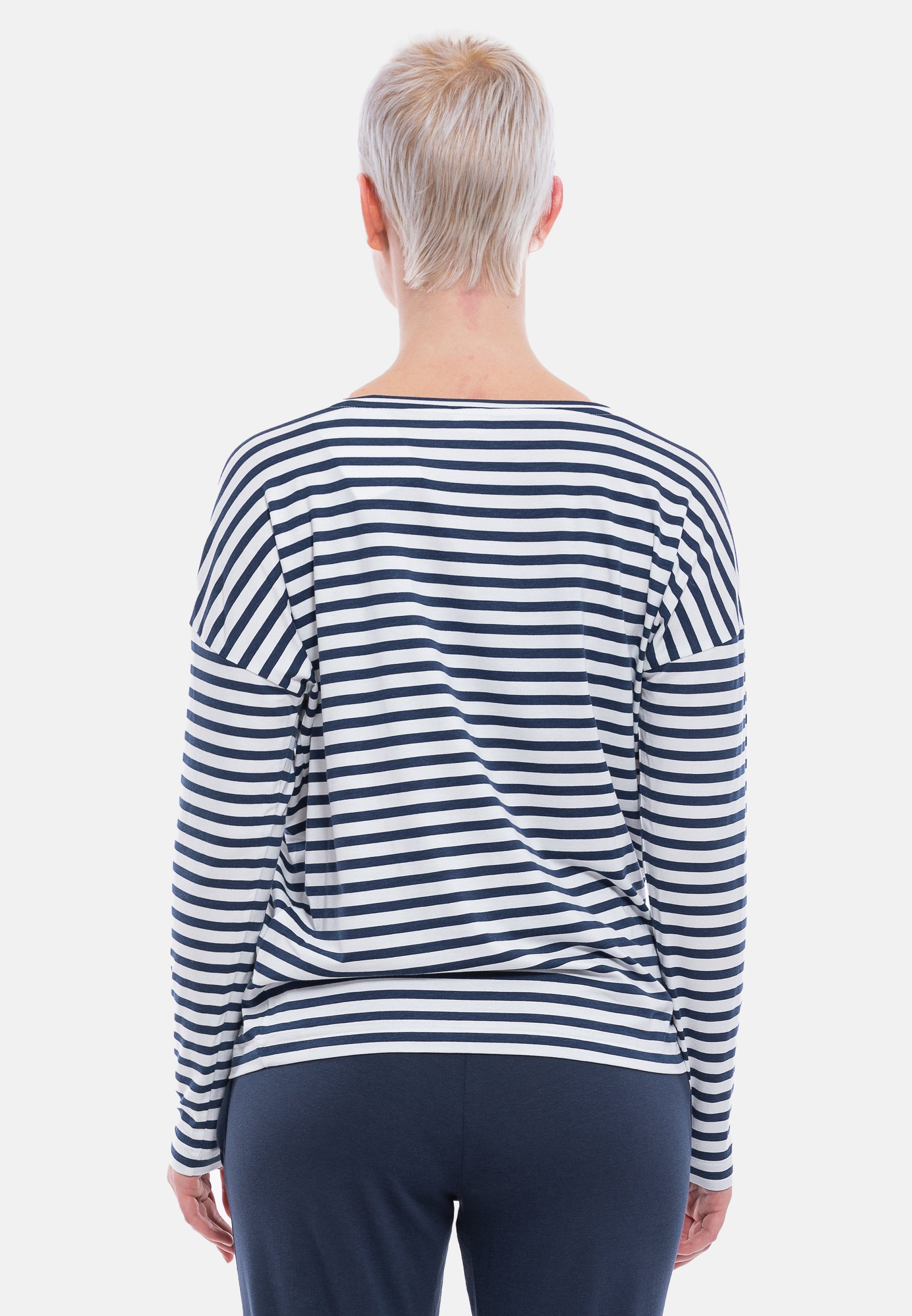 Mey U-Boot-Ausschnitt Oberteil Schlafanzug Cyra (1-tlg) - mit Langarm-Shirt Pyjamaoberteil