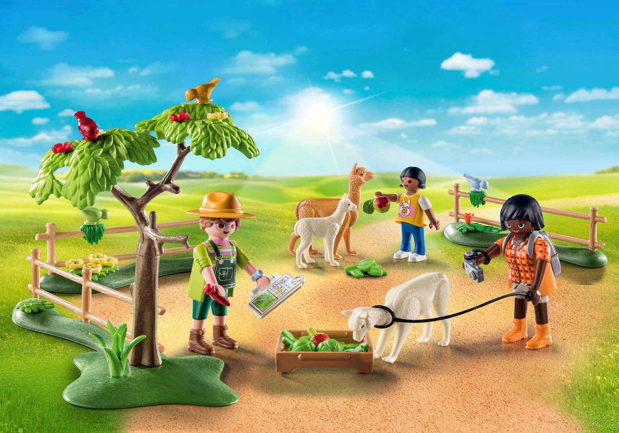 Konstruktions-Spielset aus Country, teilweise Alpaka-Wanderung (71251), recyceltem in Europe Made Playmobil® Material;