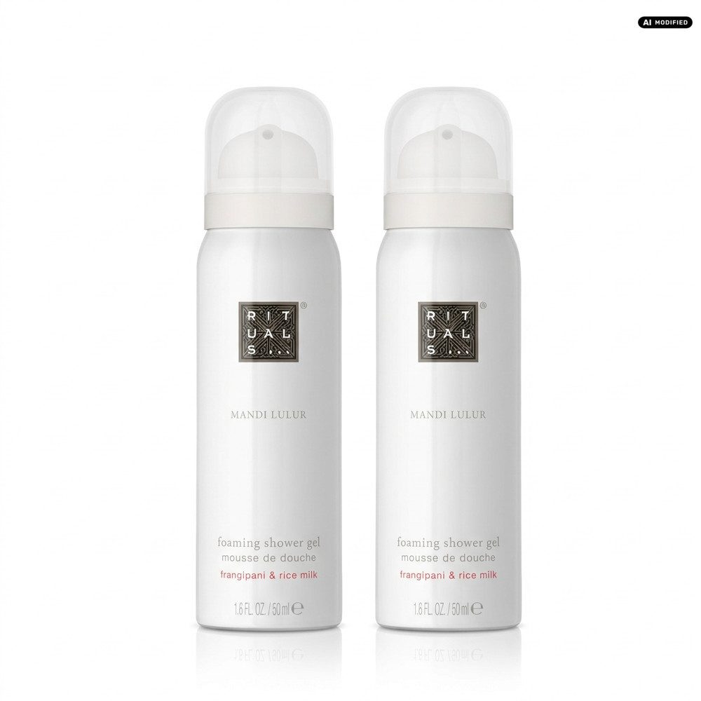 Rituals Duschgel Rituals Mandi Lulur Foaming Shower Gel Duschschaum 2er Set, 1-tlg., Reisegrösse Duschschaum mit Mandi Lulur Duft im praktischen 2er Set
