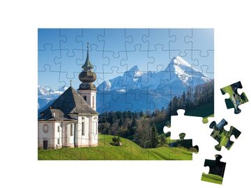 puzzleYOU Puzzle Watzmann-Gipfel, Maria Gern, Berchtesgadener Land, 48 Puzzleteile, puzzleYOU-Kollektionen Watzmann