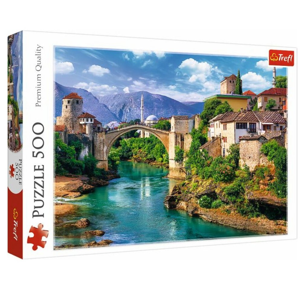 Trefl Puzzle Puzzle 500 Teile Brücke in Mostar, Puzzleteile